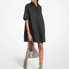Hemdblusenkleid aus Stretch-Baumwollpopeline
