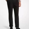 Hose mit Bündchen aus Stretch-Baumwolle Hose mit Bündchen aus Stretch-Baumwolle