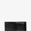 Hudson-Brieftasche aus Leder mit Krokodilprägung