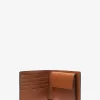 Hudson-Brieftasche aus gekrispeltem Leder mit Münzfach