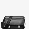 Hudson-Kuriertasche aus gekrispeltem Leder mit Beutel Hudson-Kuriertasche aus gekrispeltem Leder mit Beutel