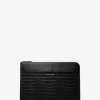 Hudson Laptoptasche aus Leder mit Krokodilprägung