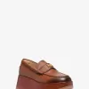 Indy Plateau-Loafer aus brüniertem Leder Indy Plateau-Loafer aus brüniertem Leder