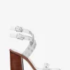 Irene Sandale aus Leder mit Blockabsatz und Nieten Irene Sandale aus Leder mit Blockabsatz und Nieten