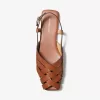 Irene Slingback-Sandale aus gewebtem Leder Irene Slingback-Sandale aus gewebtem Leder