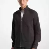 Jacke aus geripptem Baumwollmischstrick Jacke aus geripptem Baumwollmischstrick