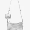 Jet Set Mittelgroße Umhängetasche aus Metallic-Leder mit Hülle für Apple AirPods Pro® Jet Set Mittelgroße Umhängetasche aus Metallic-Leder mit Hülle für Apple AirPods Pro®
