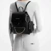 Jet Set Mittelgroßer Rucksack aus genarbtem Leder Jet Set Mittelgroßer Rucksack aus genarbtem Leder