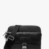 Kameratasche aus Leder mit Hudson Signature-Logo Kameratasche aus Leder mit Hudson Signature-Logo