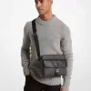 Kameratasche aus Leder mit Hudson Signature-Logo Kameratasche aus Leder mit Hudson Signature-Logo