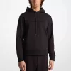 Kapuzenpullover aus Baumwollmischung mit geprägtem Logo Kapuzenpullover aus Baumwollmischung mit geprägtem Logo