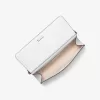 Karminrote mittelgroße Lederpochette Karminrote mittelgroße Lederpochette