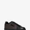 Keating-Logo und Leder-Sneaker