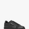 Keating-Logo und Leder-Sneaker