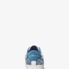 Keaton-Logo-geprägter Reißverschluss-Sneaker aus Denim und Leder Keaton-Logo-geprägter Reißverschluss-Sneaker aus Denim und Leder