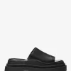 Kendra Leder-Plateau-Slide-Sandale