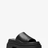 Kendra Leder-Plateau-Slide-Sandale