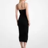 Kleid aus mattem Stretch-Jersey mit Rüschen Kleid aus mattem Stretch-Jersey mit Rüschen