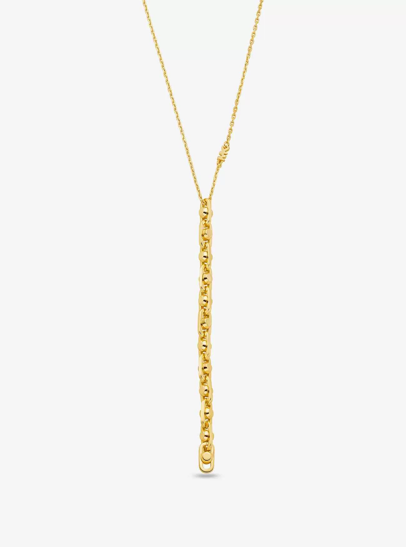 Kleine Astor-Gliederkette aus edelmetallbeschichtetem Sterlingsilber