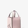 Kleine Jordi-Tragetasche aus Leder mit Denim-Print und Lunar New Year-Motiv Kleine Jordi-Tragetasche aus Leder mit Denim-Print und Lunar New Year-Motiv