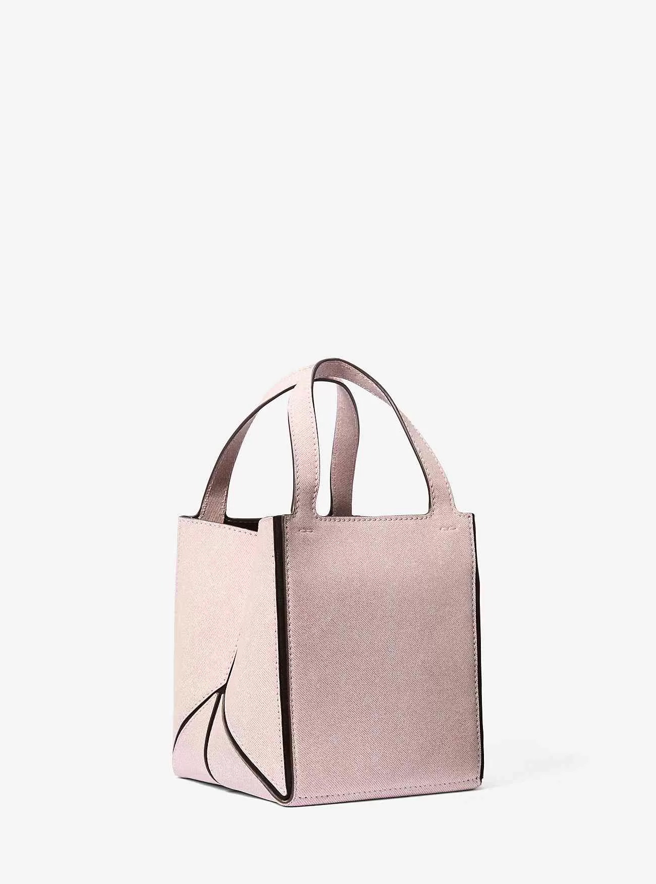 Kleine Jordi-Tragetasche aus Leder mit Denim-Print und Lunar New Year-Motiv Kleine Jordi-Tragetasche aus Leder mit Denim-Print und Lunar New Year-Motiv