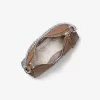 Kleine Leder-Pochette mit Jet-Set-Charm
