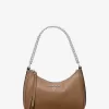 Kleine Leder-Pochette mit Jet-Set-Charm
