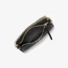 Kleine Pochette aus gekrispeltem Leder mit Jet-Set-Charm Kleine Pochette aus gekrispeltem Leder mit Jet-Set-Charm