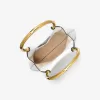 Kleine Tragetasche „Ursula“ aus Leder mit Ring Kleine Tragetasche „Ursula“ aus Leder mit Ring