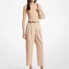Kurz geschnittene Hose aus Twill aus Baumwollmischung Kurz geschnittene Hose aus Twill aus Baumwollmischung