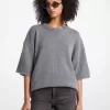 Kurzärmliger Pullover aus Woll- und Kaschmirmischung Kurzärmliger Pullover aus Woll- und Kaschmirmischung
