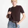 Kurzärmliger Pullover aus Wolle