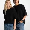 Kurzarmpullover aus Baumwolle Kurzarmpullover aus Baumwolle