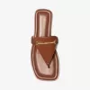 Lena Leder-T-Riemen-Sandale Lena Leder-T-Riemen-Sandale