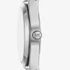 Lennox Pavé Silberfarbene Panzerarmbanduhr Lennox Pavé Silberfarbene Panzerarmbanduhr