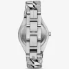 Lennox Pavé Silberfarbene Panzerarmbanduhr Lennox Pavé Silberfarbene Panzerarmbanduhr
