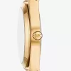 Lennox Pavé goldfarbene Panzerarmbanduhr Lennox Pavé goldfarbene Panzerarmbanduhr