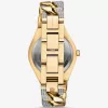 Lennox Pavé goldfarbene Panzerarmbanduhr Lennox Pavé goldfarbene Panzerarmbanduhr