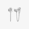 Logo-Kettenohrringe aus Sterlingsilber mit Edelmetallbeschichtung Logo-Kettenohrringe aus Sterlingsilber mit Edelmetallbeschichtung