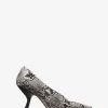 Luna-Pumps aus Leder mit Schlangenprägung Luna-Pumps aus Leder mit Schlangenprägung