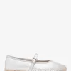 Lynn Ballett-Espadrille aus Metallic-Leder Lynn Ballett-Espadrille aus Metallic-Leder
