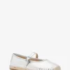 Lynn Ballett-Espadrille aus Metallic-Leder Lynn Ballett-Espadrille aus Metallic-Leder