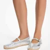 Lynn Ballett-Espadrille aus Metallic-Leder Lynn Ballett-Espadrille aus Metallic-Leder