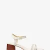 Mandy Signature-Logo und Ledersandale Mandy Signature-Logo und Ledersandale