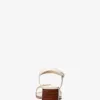 Mandy Signature-Logo und Ledersandale Mandy Signature-Logo und Ledersandale
