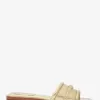 Mandy Slide-Sandale aus Metallic-Leder Mandy Slide-Sandale aus Metallic-Leder