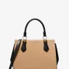Marilyn Mittelgroße zweifarbige Umhängetasche aus Saffiano-Leder Marilyn Mittelgroße zweifarbige Umhängetasche aus Saffiano-Leder