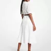 Midikleid aus Baumwolle mit Palmenösen Midikleid aus Baumwolle mit Palmenösen