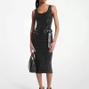 Midikleid aus Viskosemischung mit Nieten Midikleid aus Viskosemischung mit Nieten