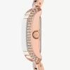 Mini Emery Pavé Roségoldfarbenes Uhren- und Armband-Geschenkset